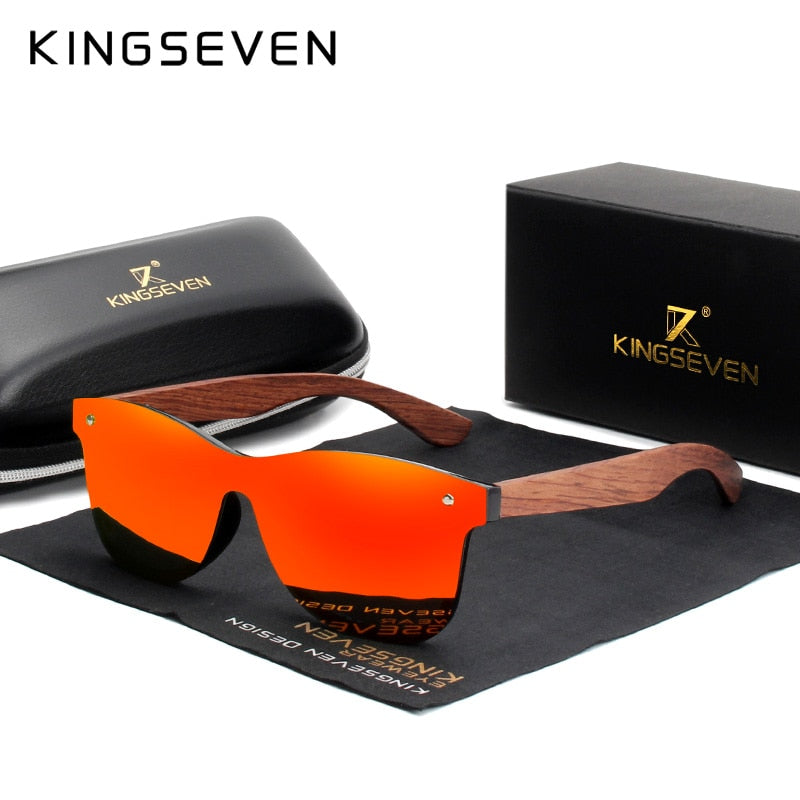 KINGSEVEN LUXURY - SOLGLASÖGON MED TRÄRAM