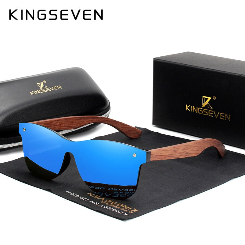 KINGSEVEN LUXURY - SOLGLASÖGON MED TRÄRAM