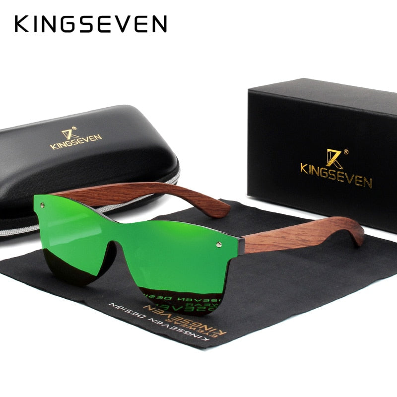 KINGSEVEN LUXURY - SOLGLASÖGON MED TRÄRAM