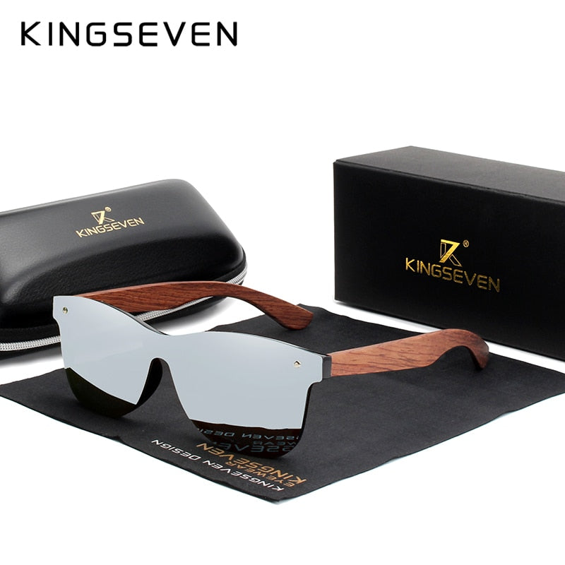 KINGSEVEN LUXURY - SOLGLASÖGON MED TRÄRAM
